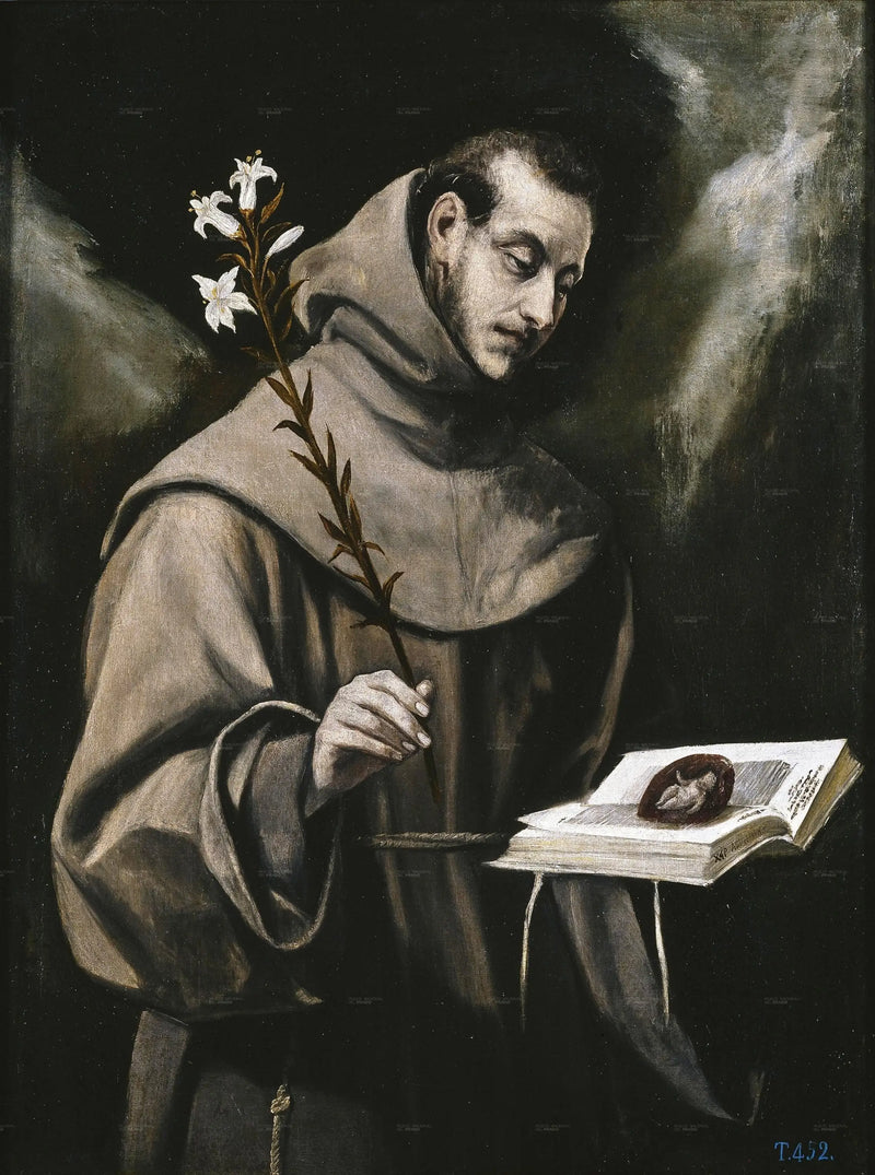 Saint Antoine de Padoue - El Greco