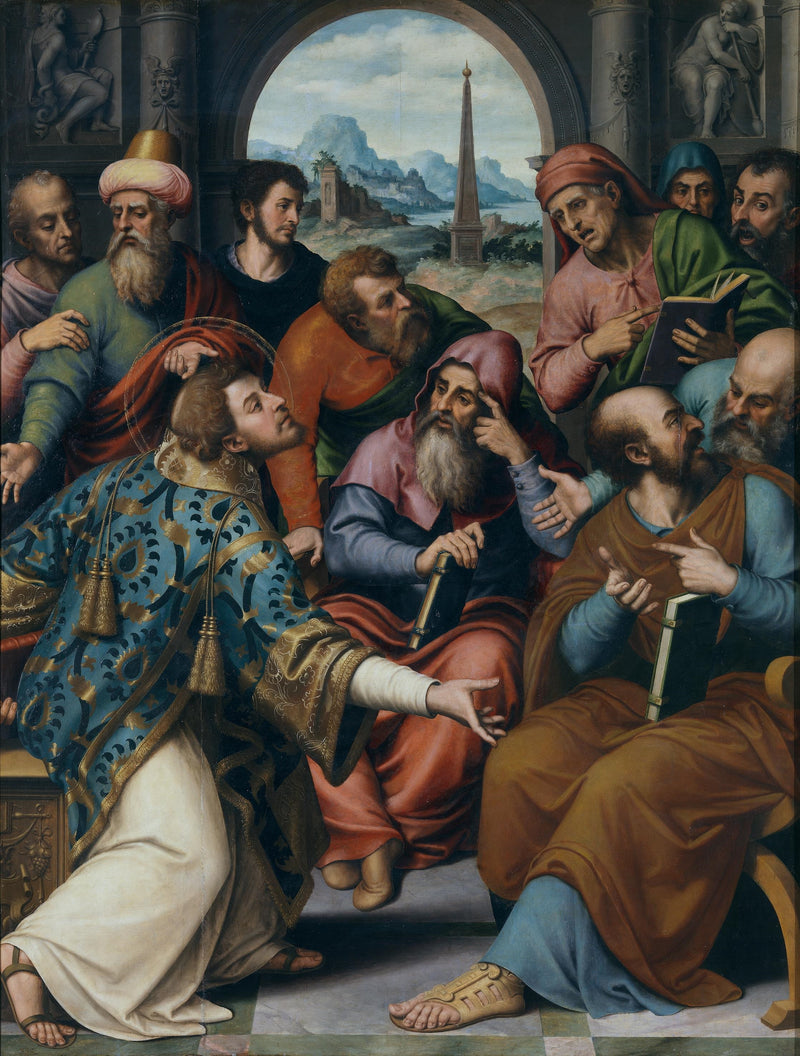 Saint Étienne à la synagogue - Juan de Juanes