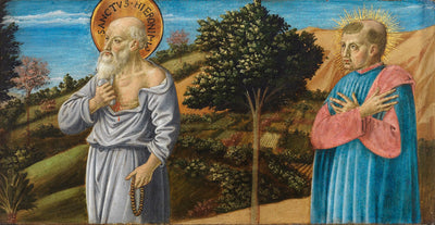 Saint Jérôme et le bienheureux Bartolo Buompedoni de San Giminiano - Benozzo Gozzoli - Alpha Reproduction