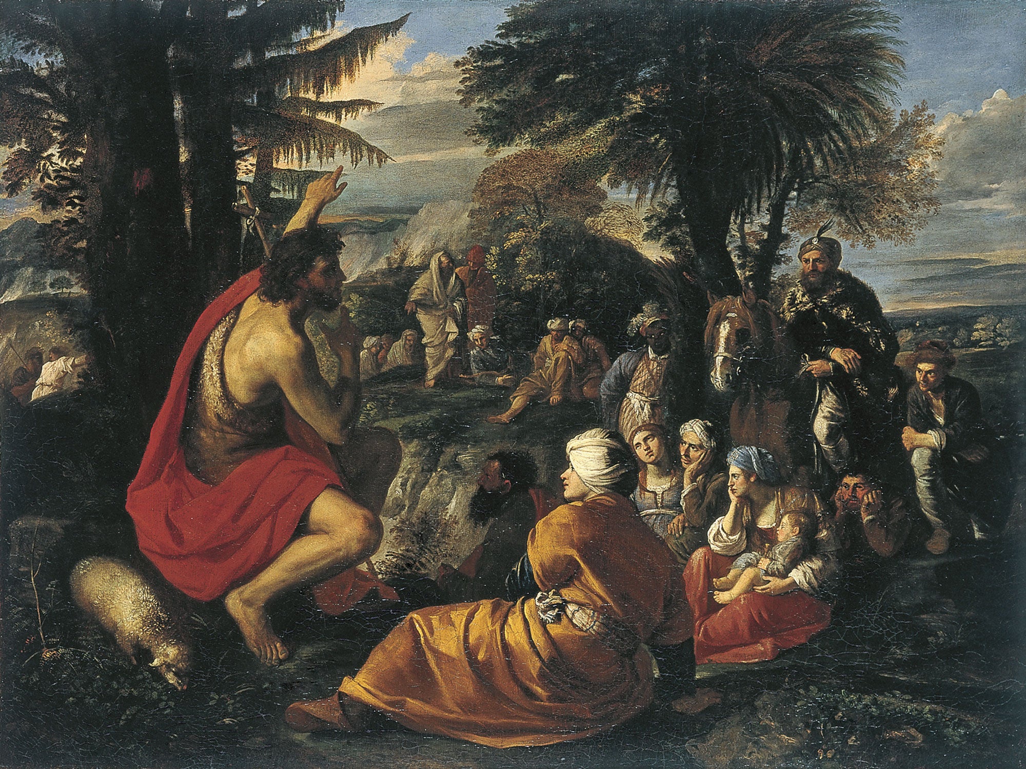 Saint Jean-Baptiste prêchant dans le désert - Pier Francesco Mola
