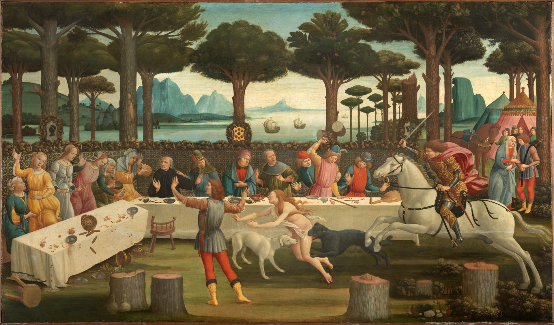The Story of Nastagio degli Onesti - Sandro Botticelli