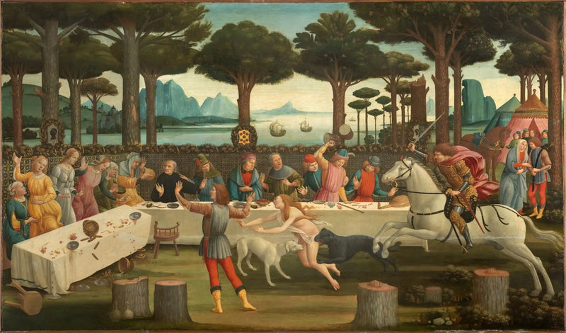 The Story of Nastagio degli Onesti - Sandro Botticelli