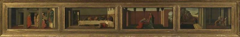 Scenes from the Life of Mary Magdalene: Modern Copy After Sandro Botticelli (Four Predella Panels) - Sandro Botticelli