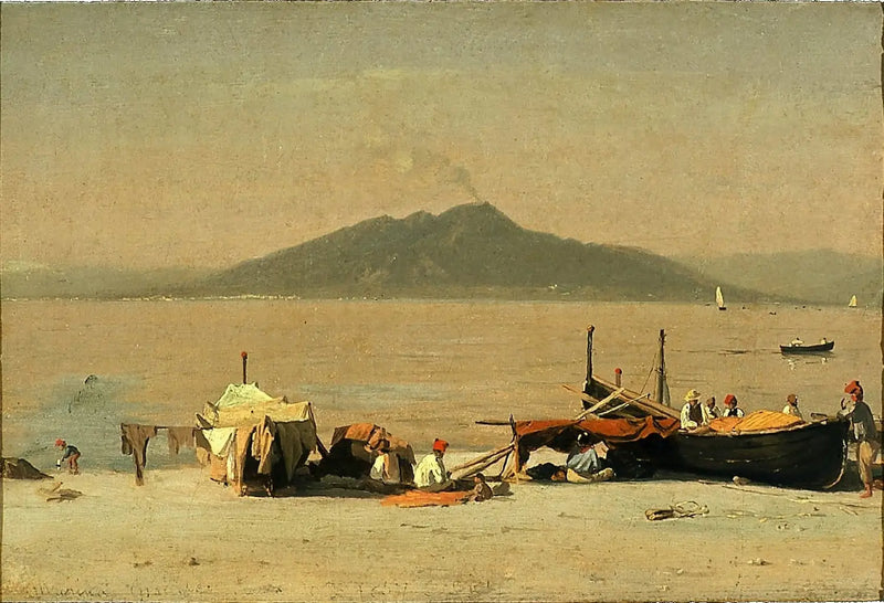 Mount Vesuvius from Marina Grande, Capri - Sanford Robinson Gifford