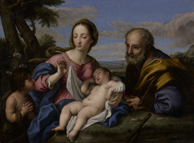 La Sainte Famille avec saint Jean-Baptiste - Giovanni Battista Salvi
