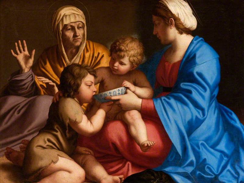 Vierge à l'Enfant avec sainte Élisabeth et l'Enfant-Baptiste (d'après Annibale Carracci) - Giovanni Battista Salvi