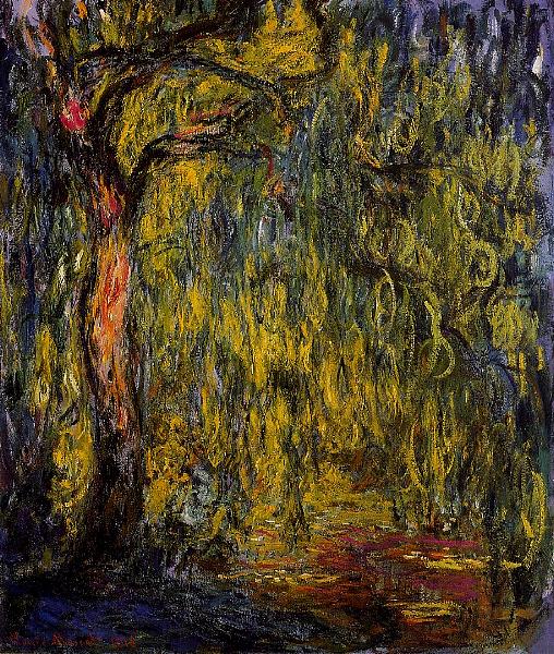 Weeping Willow - Monet painting reproduction