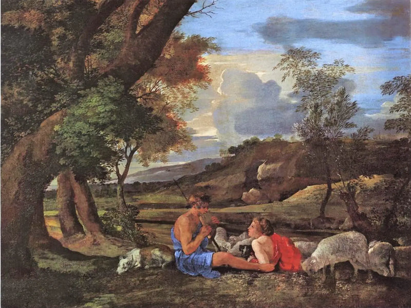 Pastoral Scene - Nicolas Poussin