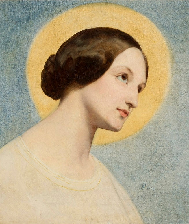 Portrait d'Elżbieta (Eliza) Krasińska née Branicka. - Ary Scheffer