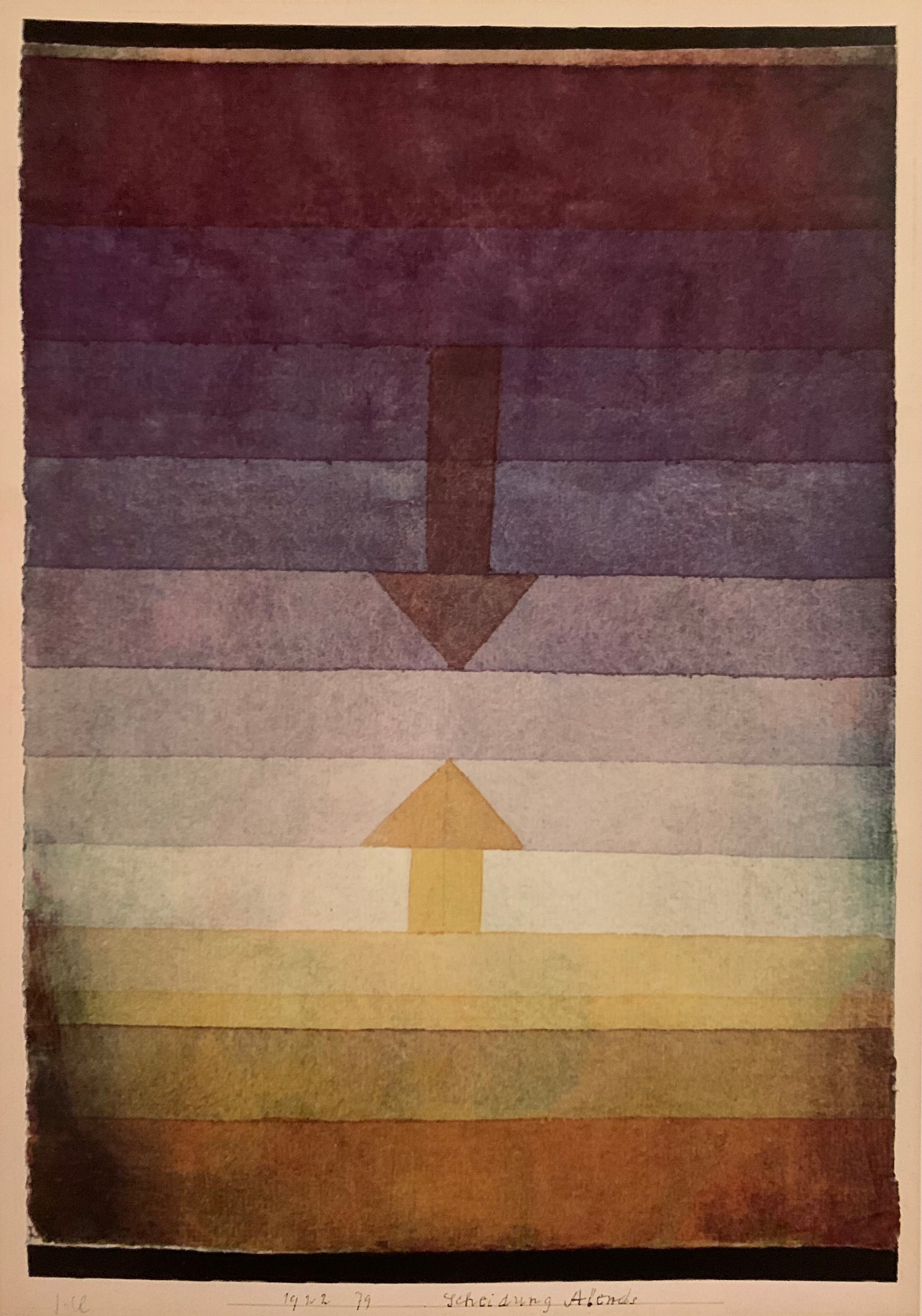 Separation, in the Evening - Paul Klee