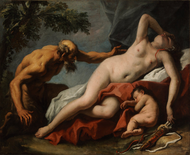 Venus and Satyr - Sebastiano Ricci