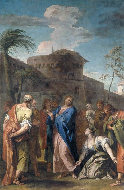 The Christ and the Woman Who Believed - Sebastiano Ricci