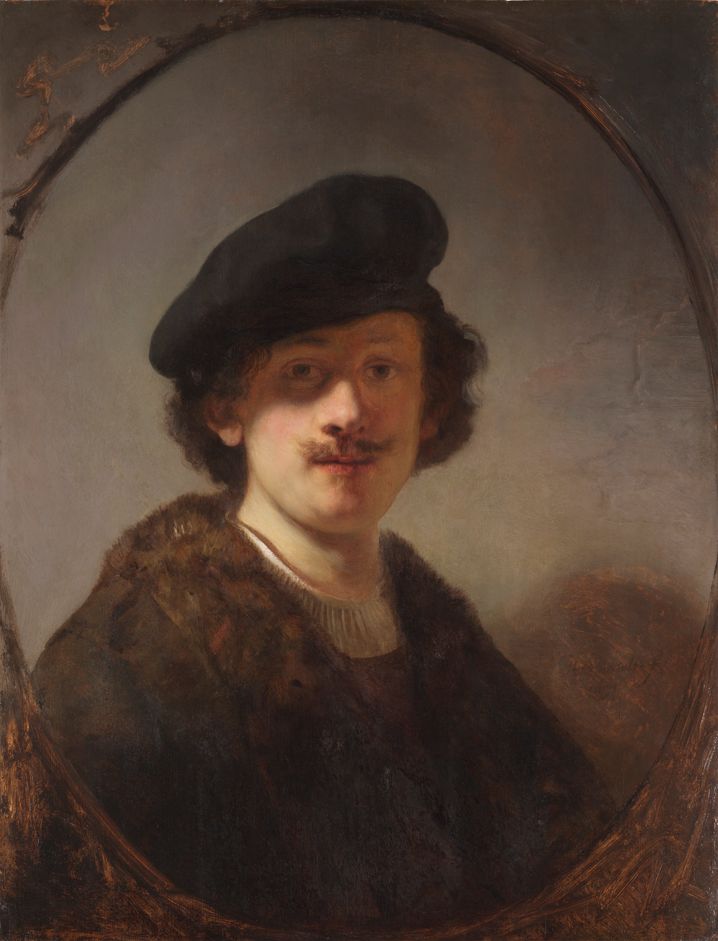 Reproduction du tableau « Autoportrait - Rembrandt » par Alpha Reproduction en peinture à l’huile