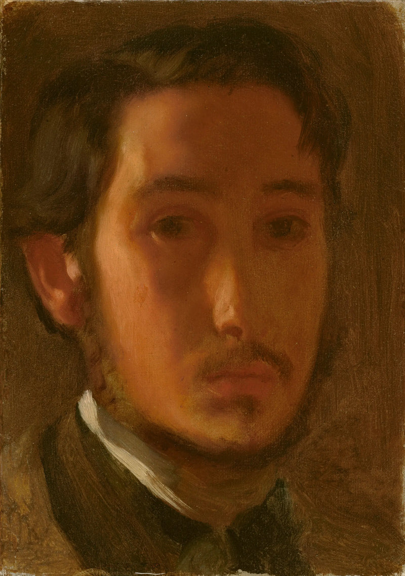 Self-Portrait with White Collar - Edgar Degas