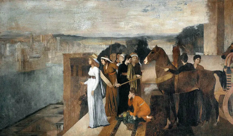 Semiramis Building Babylon - Edgar Degas