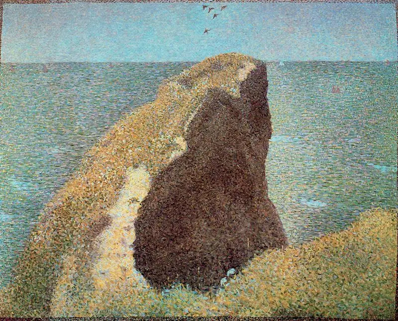The Cliff of the Hoc, Grandcamp - Georges Seurat