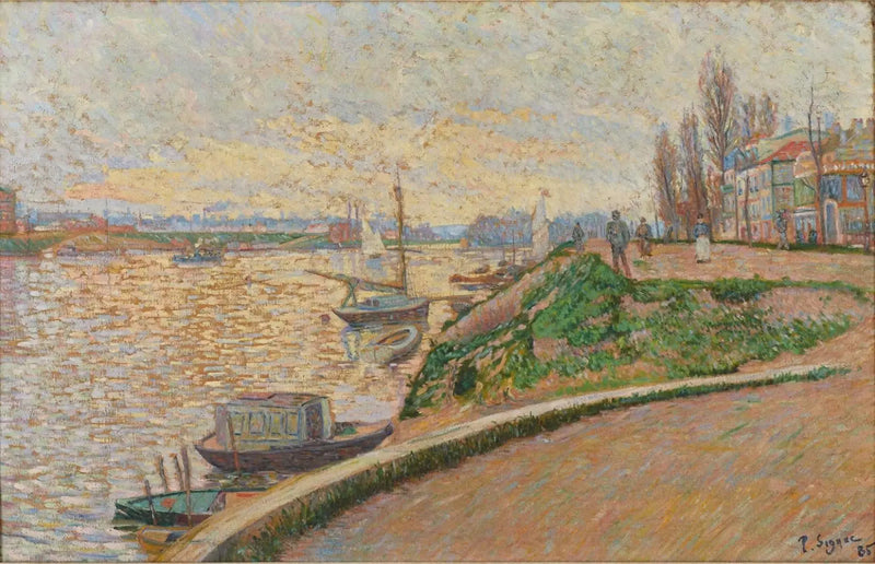 Asnières, bank of the Seine - Paul Signac