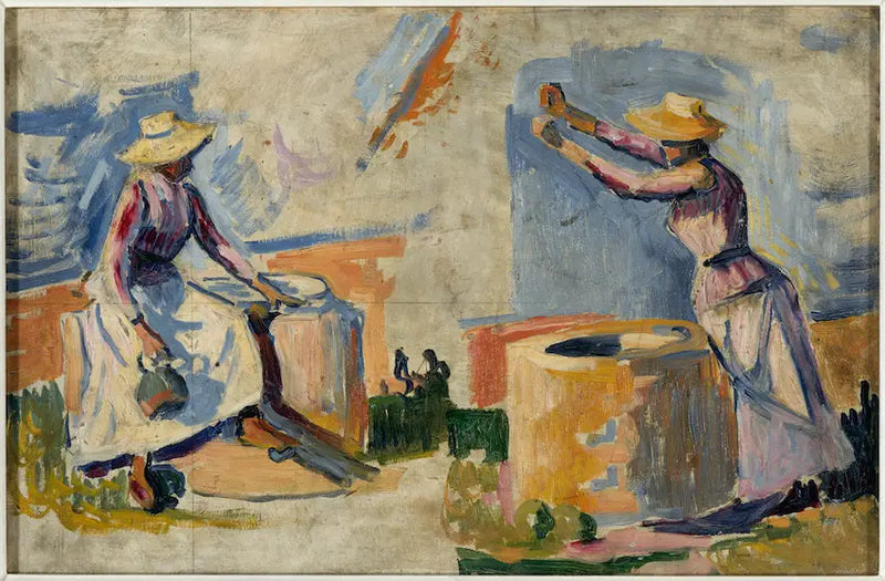 Women at the Well. Sketch II - Paul Signac