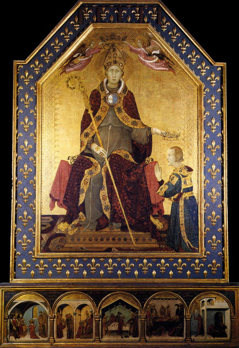 Saint Louis de Toulouse Crowned Robert d'Anjou - Simone Martini