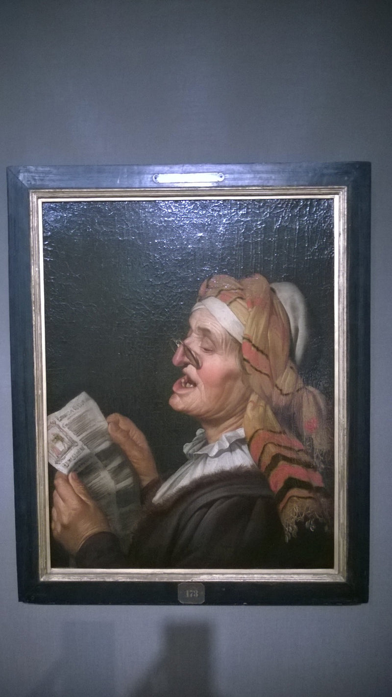 An Old Woman Singing - Gerrit van Honthorst