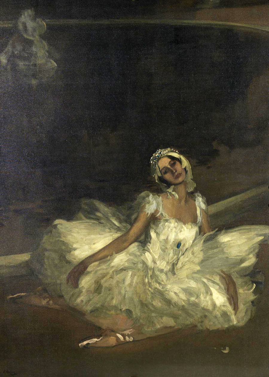 La Mort du cygne : Anna Pavlova, John Lavery, 1911, peinture à l’huile