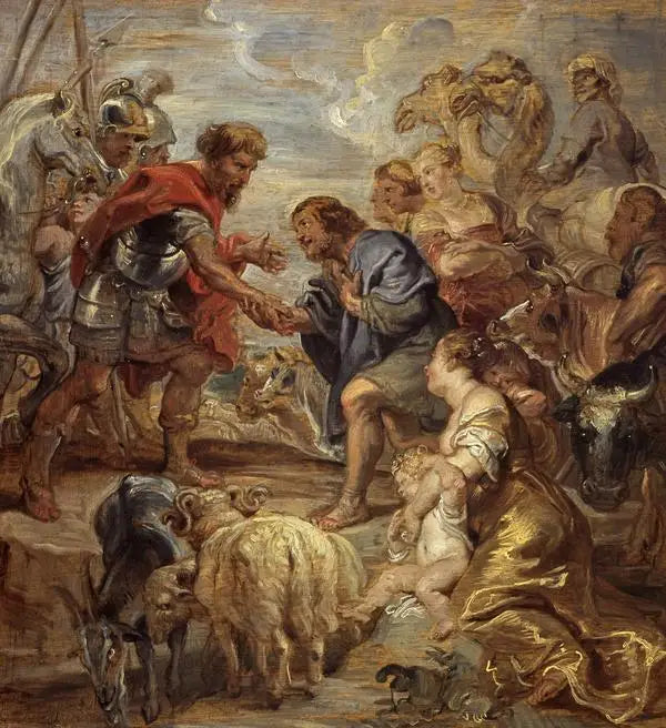 The Reconciliation of Jacob and Esau - Peter Paul Rubens