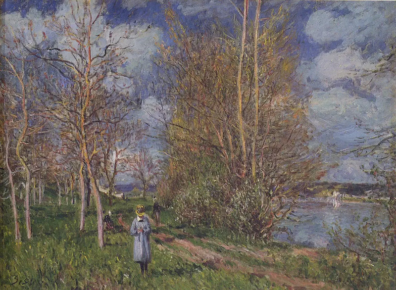 The Small Meadows in Spring, By - Alfred Sisley