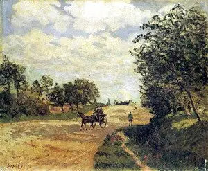 The Road from Mantes to Choisy-le-Roi - Alfred Sisley