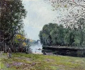 A Bend in the Loing - Summer - Alfred Sisley