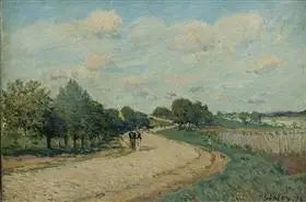 The Road to Mantes - Alfred Sisley