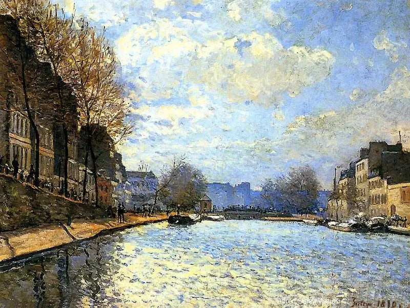 View of the Saint-Martin Canal - Alfred Sisley