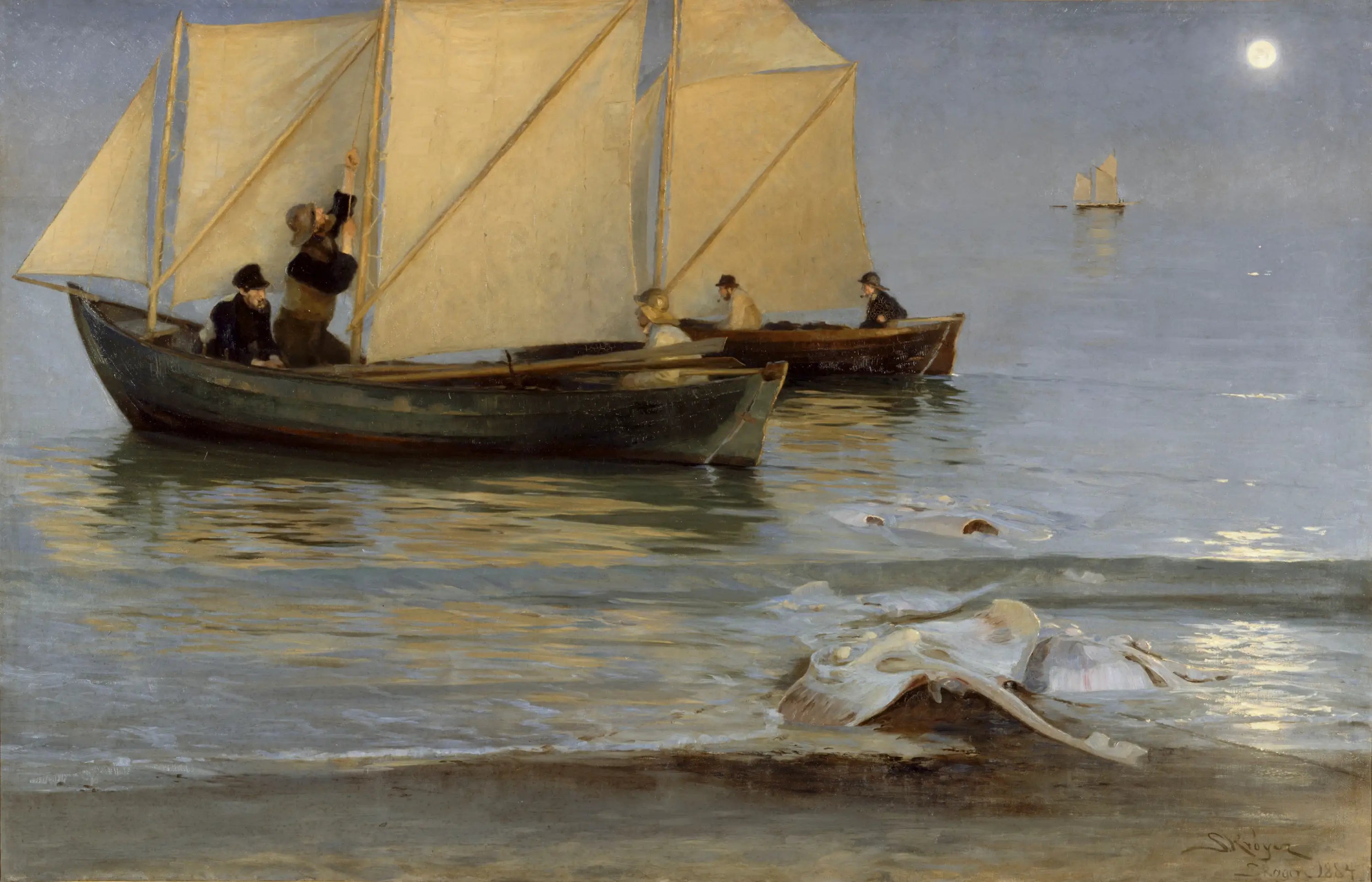 Bateaux de pêche - Peder Severin Krøyer - Alpha Reproduction