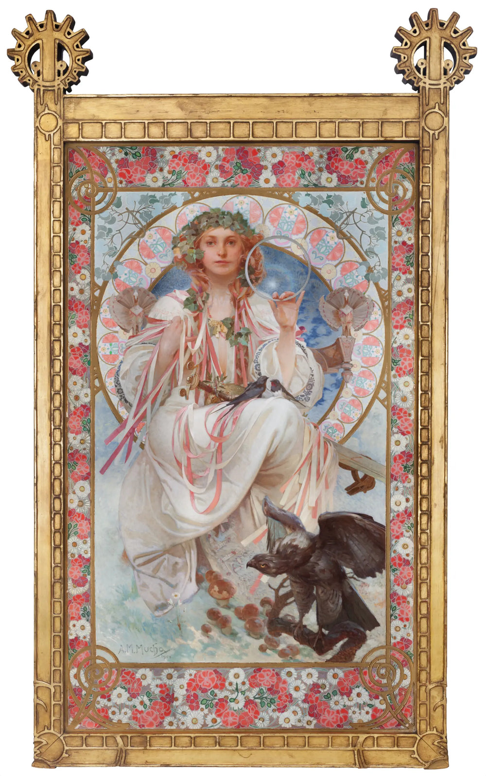 Portrait de Joséphine Crane-Bradley en Slavia - Alphonse Mucha - Alpha Reproduction