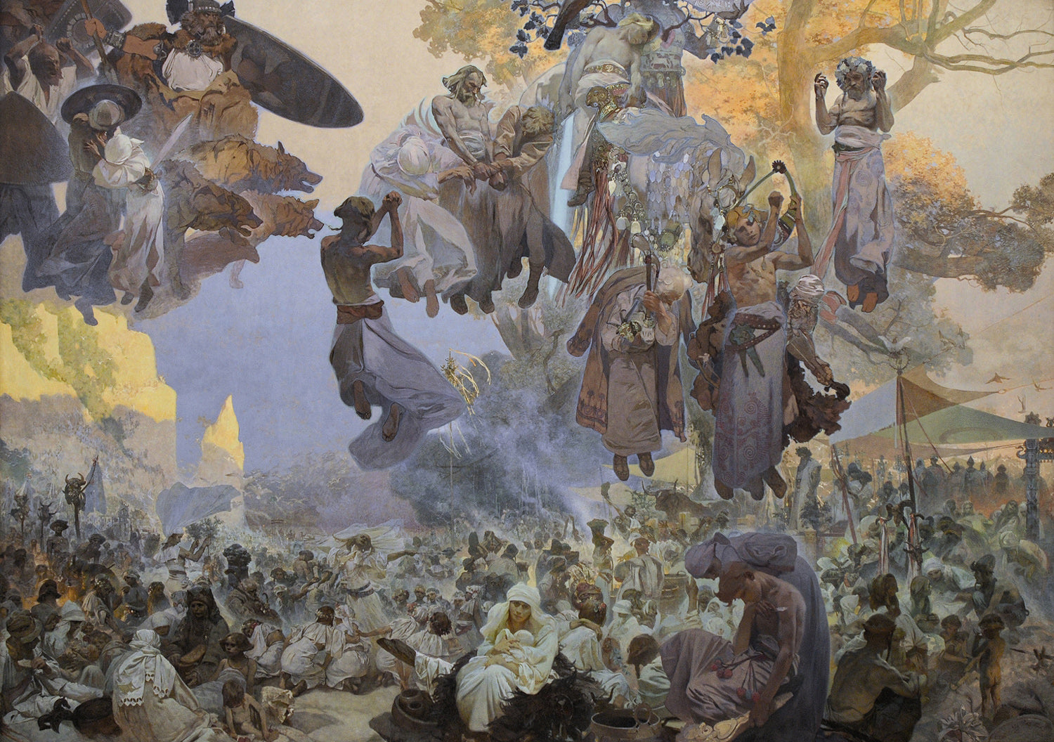 The Celebration of Svantovít - Alphonse Mucha