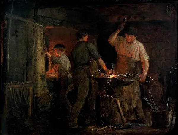 The Blacksmith of Hornbæk - Peder Severin Krøyer