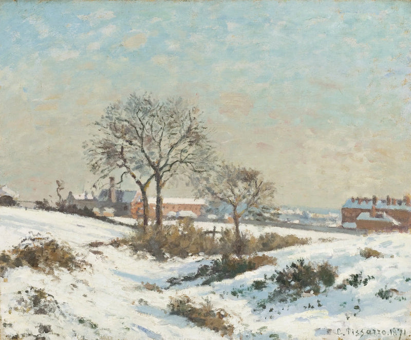 Snowy Landscape at South Norwood - Camille Pissarro