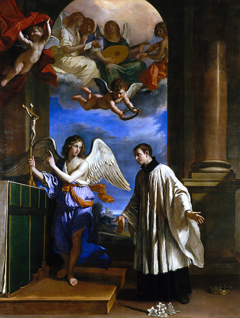 The vocation of Saint Louis de Gonzague - Guercino