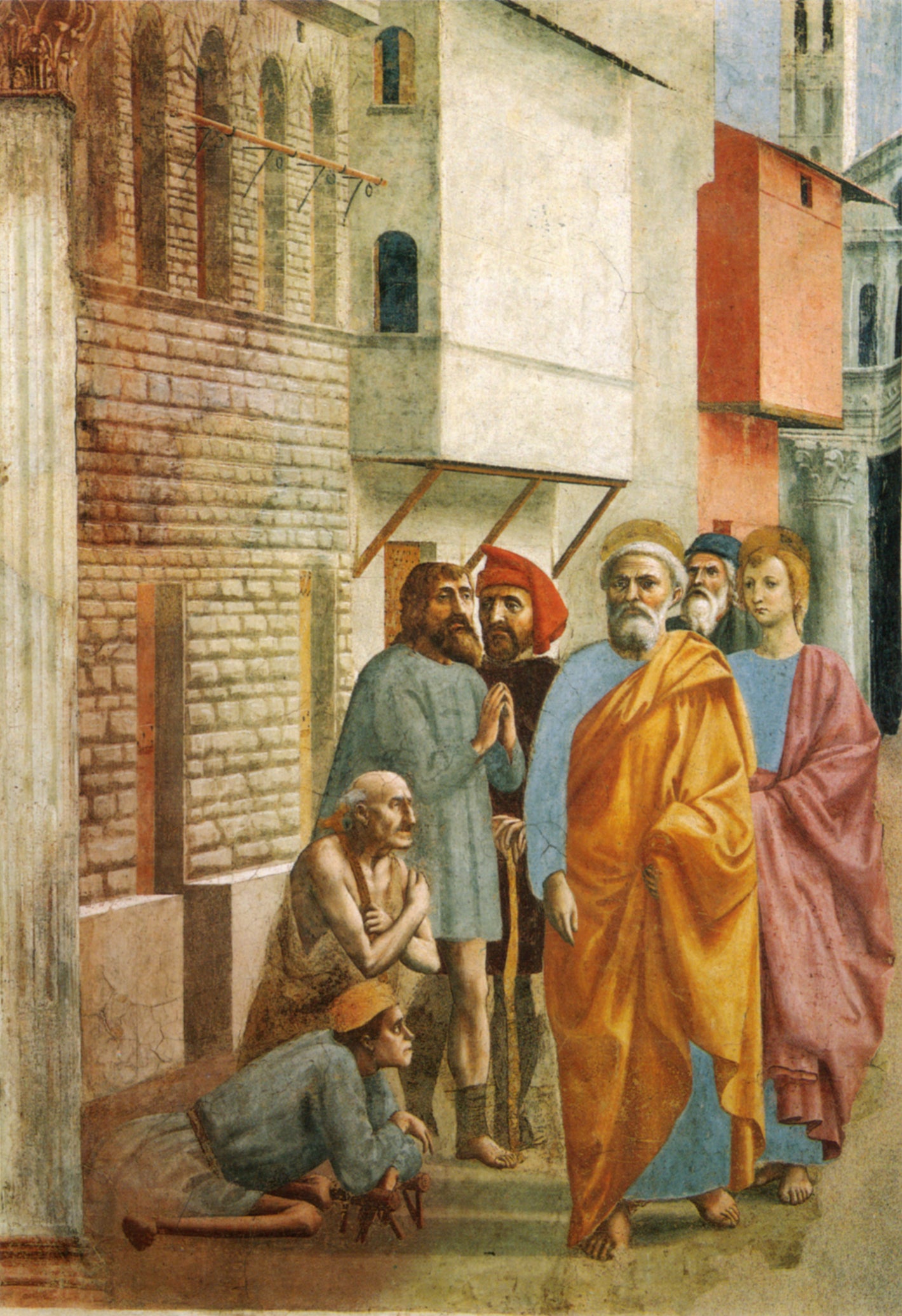 Saint Peter heals the sick with his shadow - Masaccio