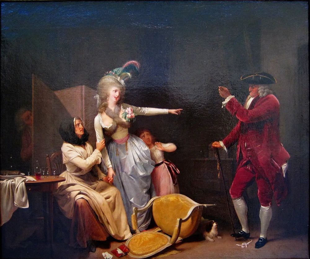 L’Amant jaloux - Louis-Léopold Boilly - Alpha Reproduction