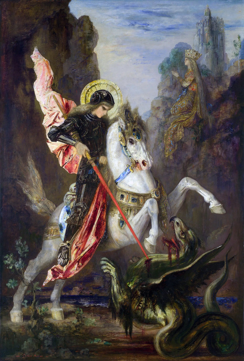 Saint George and the Dragon - Gustave Moreau
