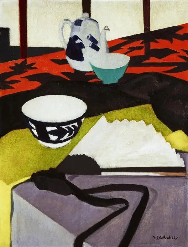 Still Life (The Grey Fan) - Francis Cadell