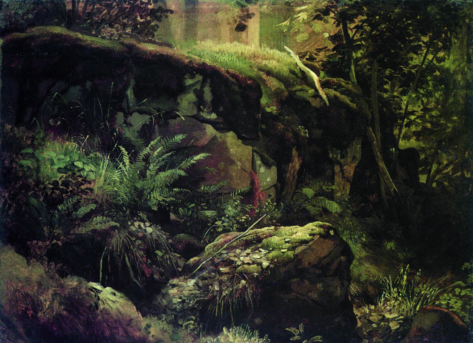 Pierres dans la forêt. Valaam - Ivan Chichkine