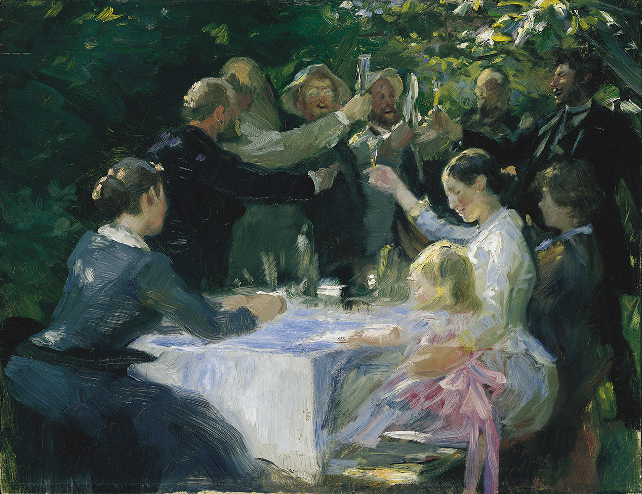 Study for Hip, hip, hooray! - Peder Severin Krøyer