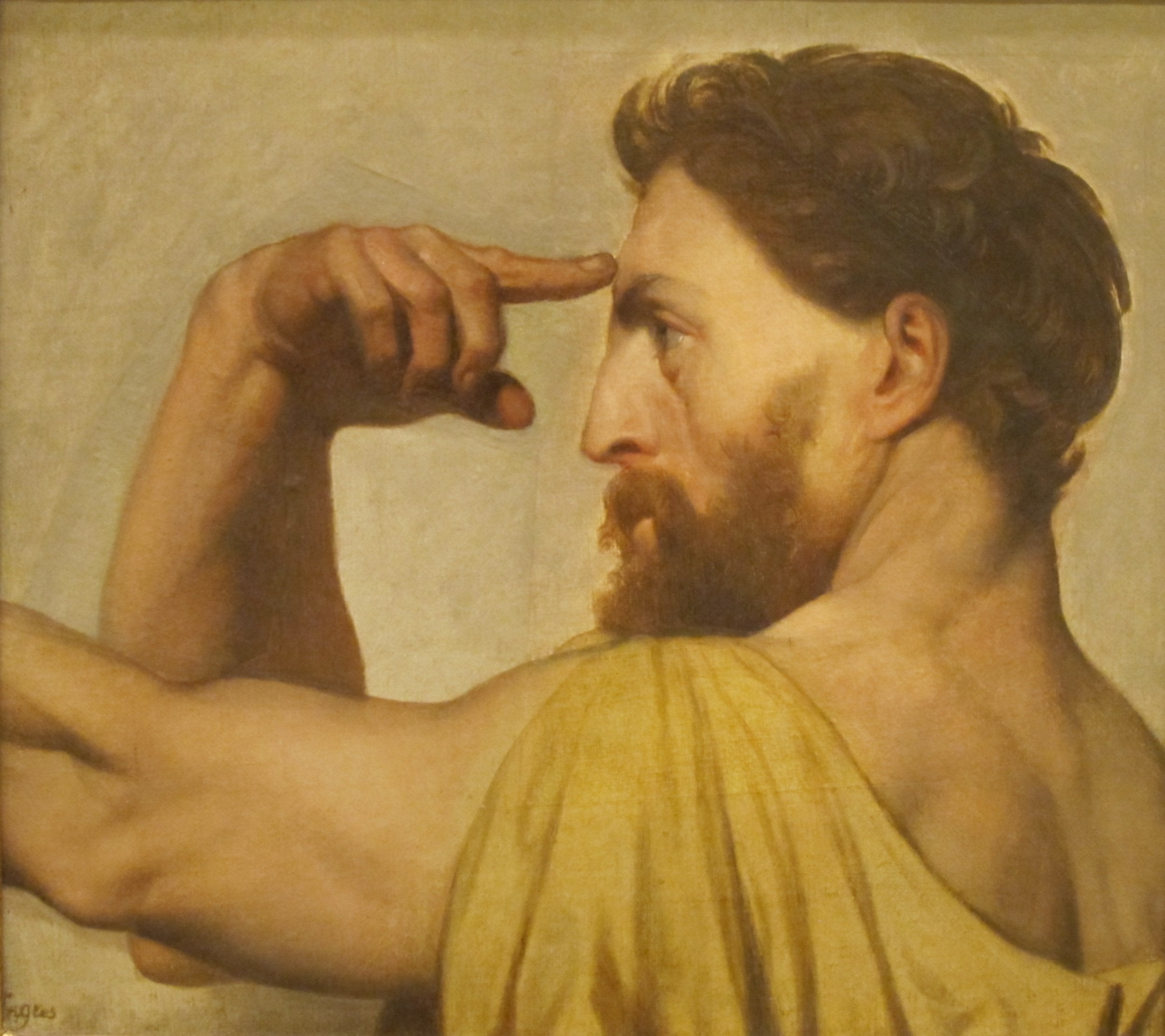 Phidias, study for the apotheosis of Homer - Jean-Auguste-Dominique Ingres