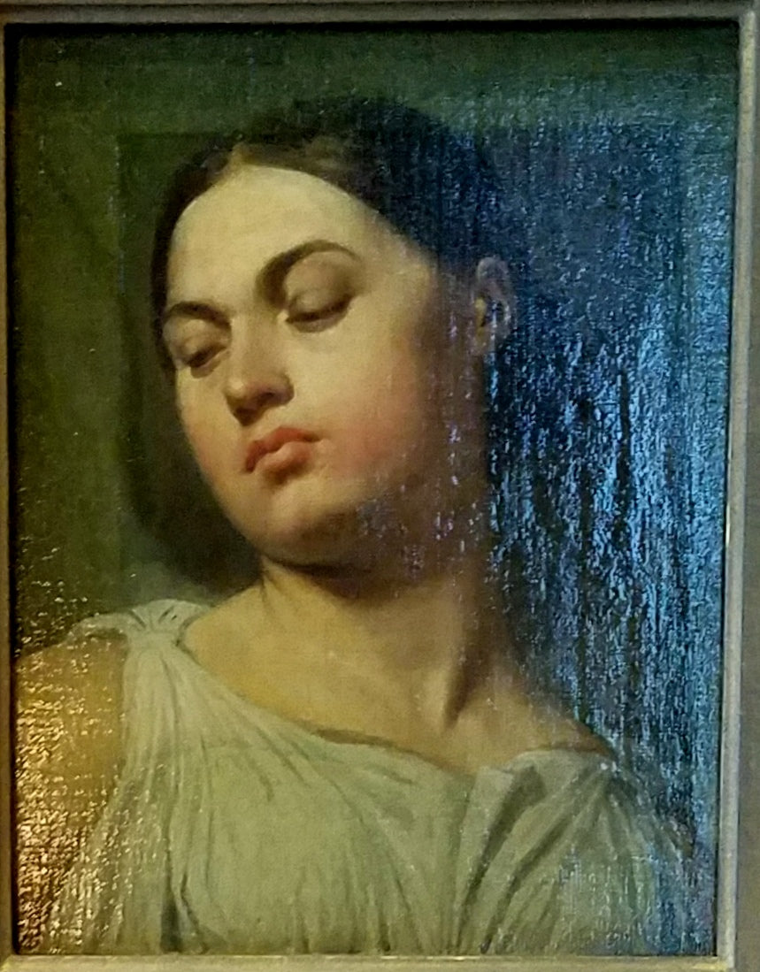 Head of Victory, study for the apotheosis of Homer - Jean-Auguste-Dominique Ingres