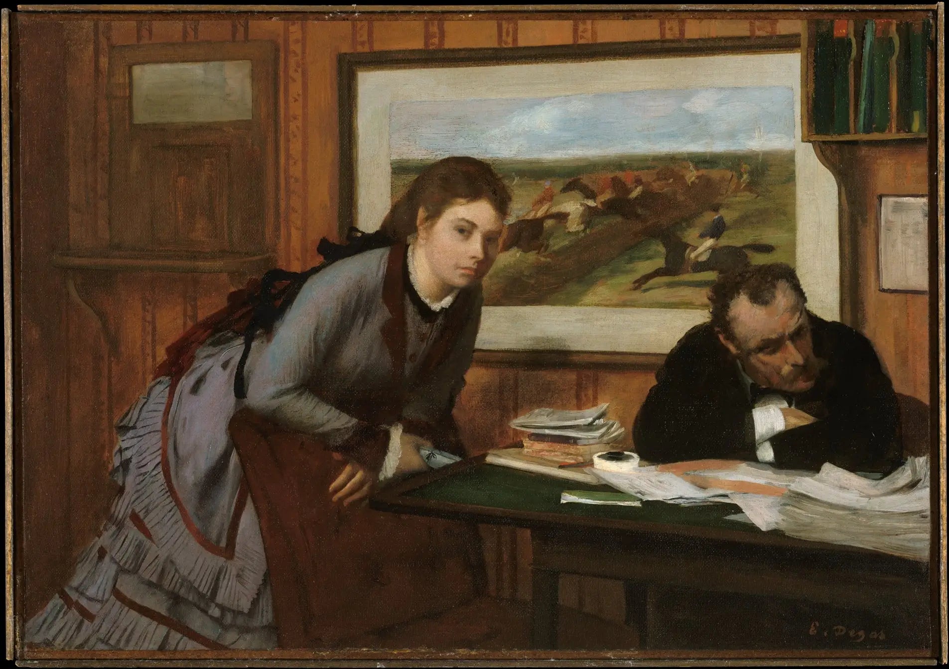 Reproduction du tableau « La bouderie - Edgar Degas » par Alpha Reproduction en peinture à l’huile