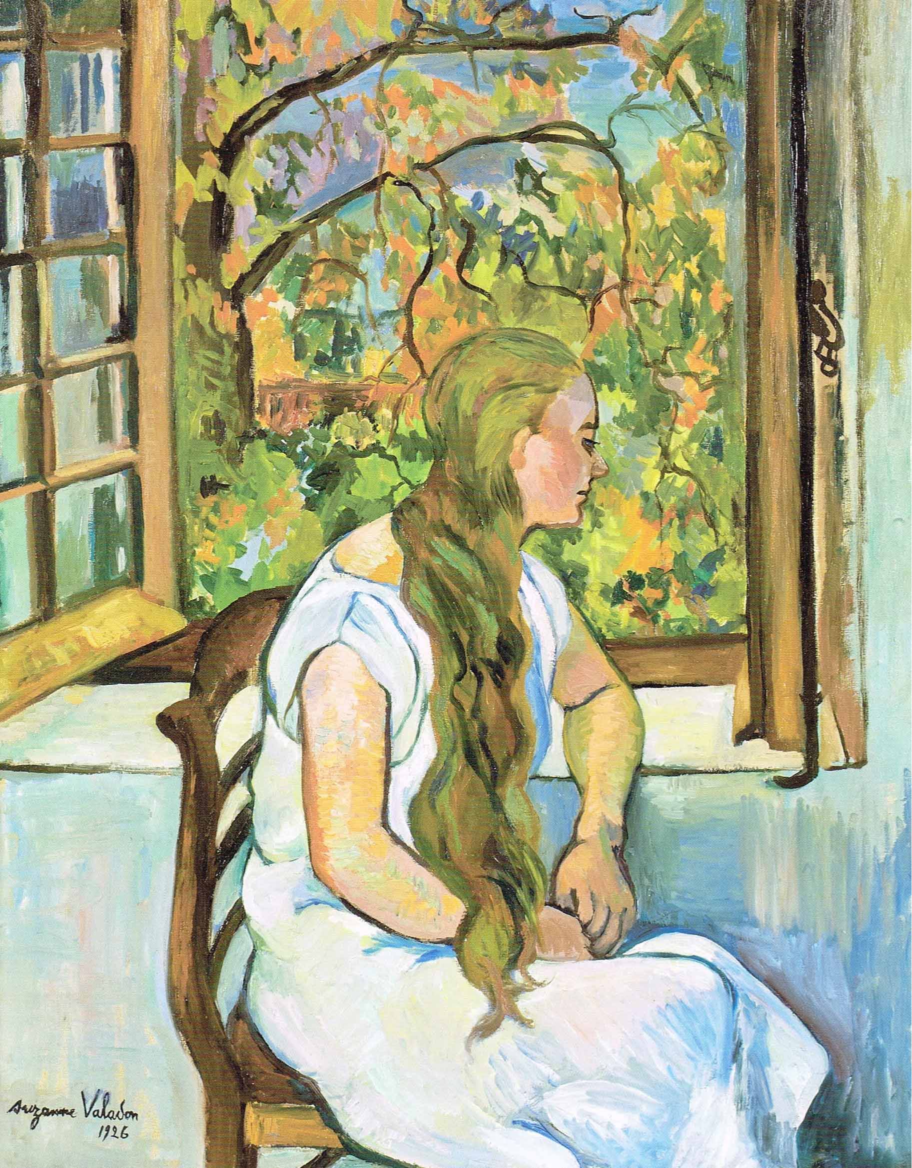 Germaine Utter à sa fenêtre — Suzanne Valadon