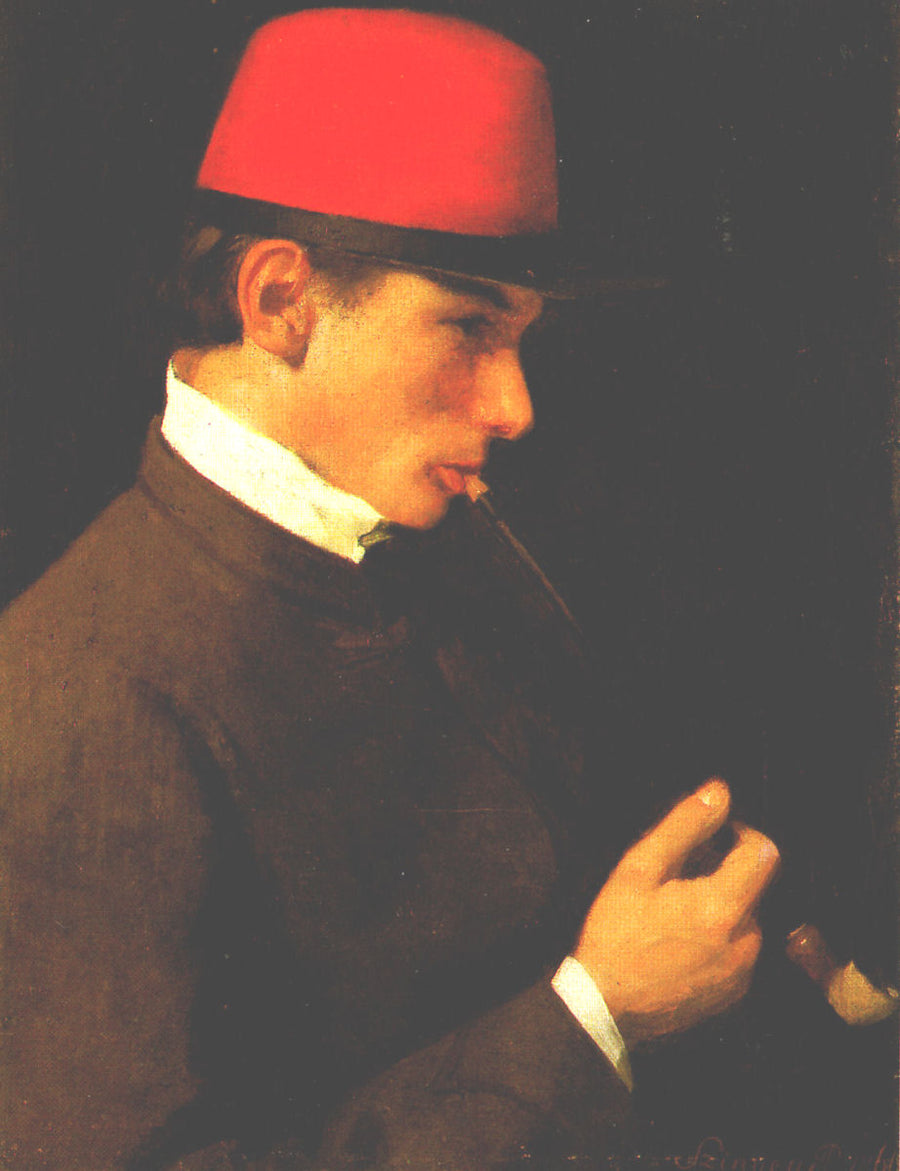 Zsigmond Szinyei Merse fumant le chibouk, Pál Szinyei Merse, 1866