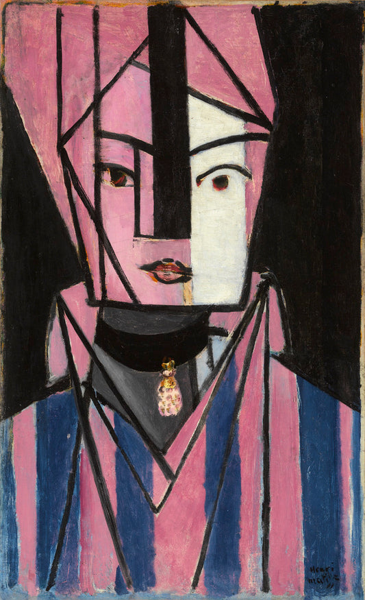 Reproduction du tableau « Tête blanche et rose - Henri Matisse » par Alpha Reproduction en peinture à l’huile