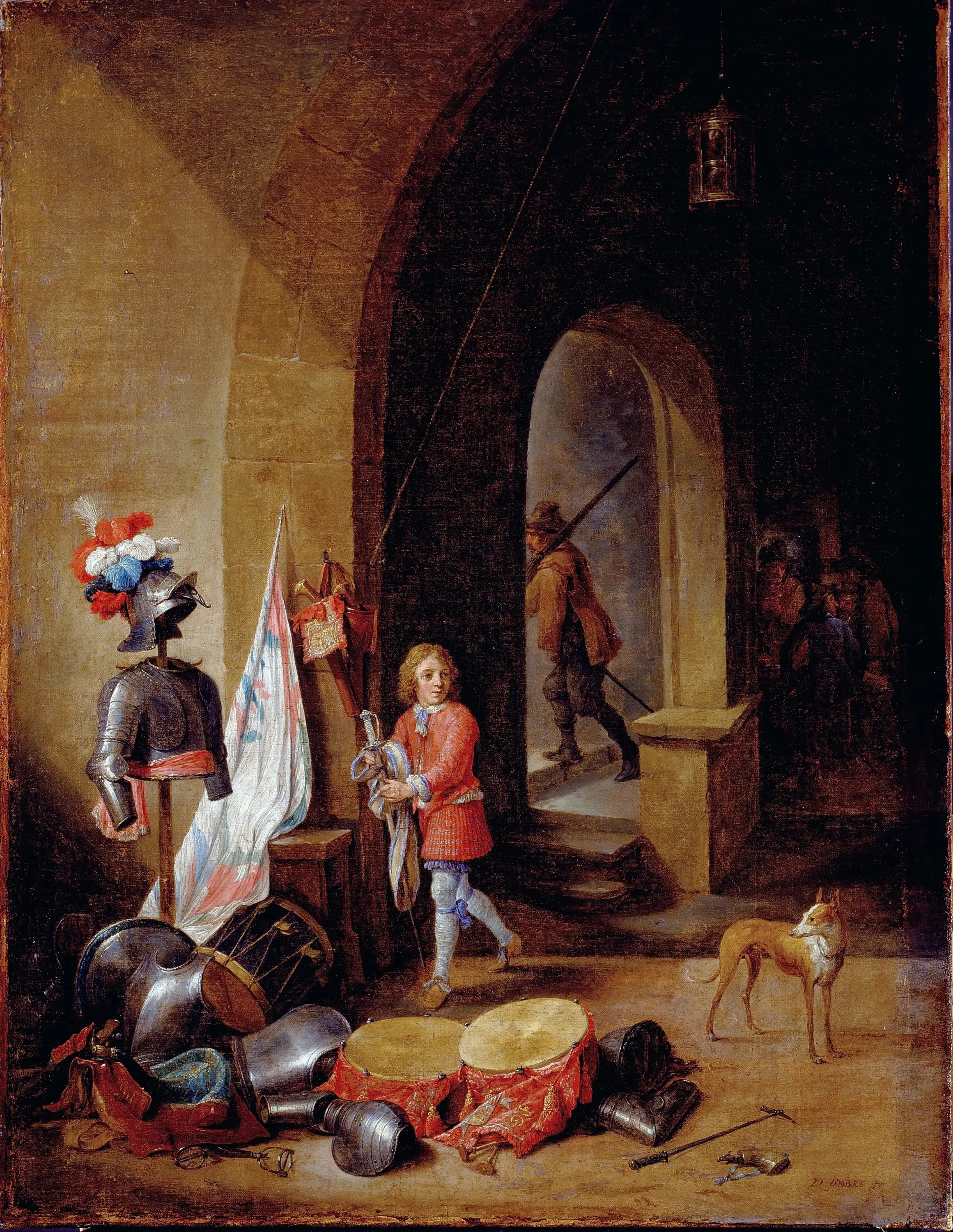 Une salle de garde - David Teniers le Jeune - Alpha Reproduction